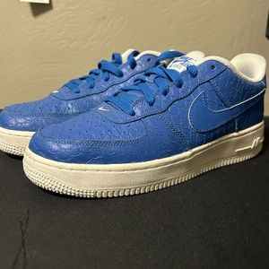 Nike Air Force 1 Blue Snake Skin Size 7